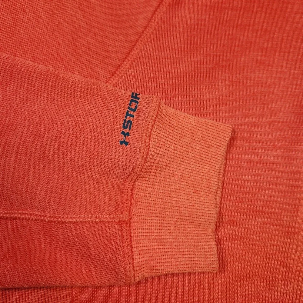 Under‎ Armour Sweatshirt Men Large Storm 1 Fleece 1/4 Zip Water Resistant Orange